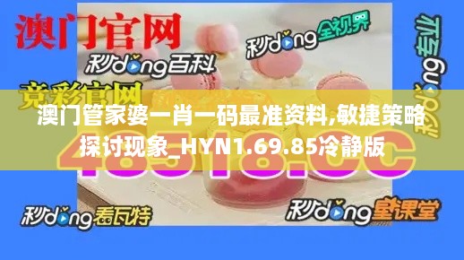 澳門管家婆一肖一碼最準資料,敏捷策略探討現(xiàn)象_HYN1.69.85冷靜版