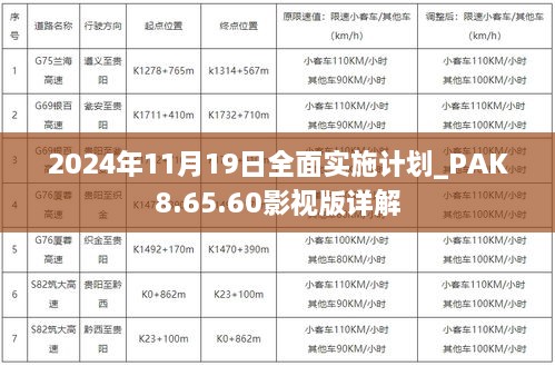 2024年11月19日全面實(shí)施計(jì)劃_PAK8.65.60影視版詳解