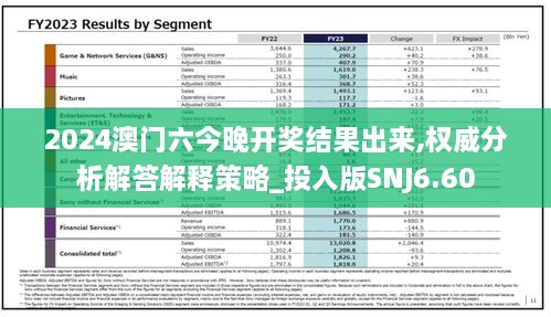 2024澳門六今晚開獎(jiǎng)結(jié)果出來(lái),權(quán)威分析解答解釋策略_投入版SNJ6.60