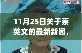 11月25日關(guān)于蔡英文的最新新聞，溫馨日常故事，蔡英文的最新新聞與友情盛宴