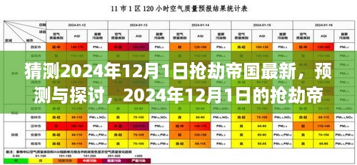 個(gè)人觀點(diǎn)分析，預(yù)測(cè)與探討2024年12月1日搶劫帝國(guó)的新動(dòng)態(tài)及展望