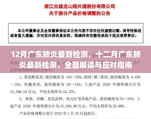 12月廣東肺炎最新檢測，十二月廣東肺炎最新檢測，全面解讀與應對指南