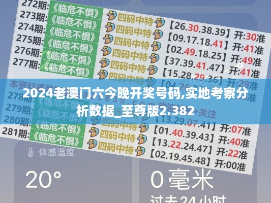 2024老澳門六今晚開獎(jiǎng)號(hào)碼,實(shí)地考察分析數(shù)據(jù)_至尊版2.382