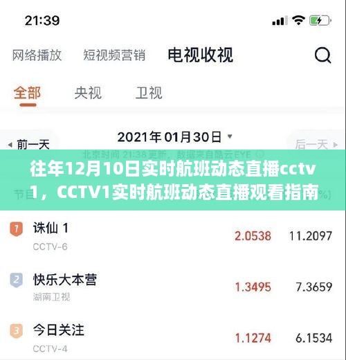 CCTV1實時航班動態(tài)直播指南，輕松追蹤航班動態(tài)，初學(xué)者友好教程