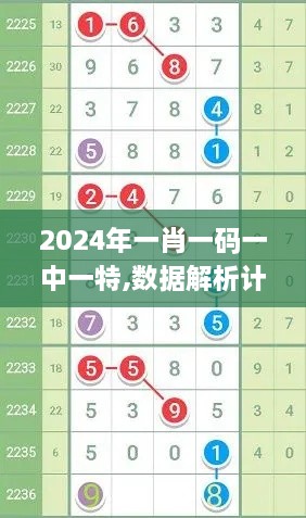 2024年一肖一碼一中一特,數據解析計劃導向_復刻款1.986