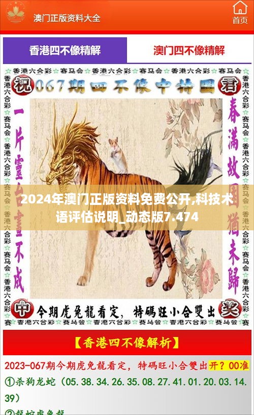 2024年澳門正版資料免費(fèi)公開,科技術(shù)語評估說明_動(dòng)態(tài)版7.474