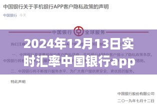 中國銀行APP實時匯率功能深度評測與體驗報告，2024年12月13日匯率實時更新體驗及評測報告