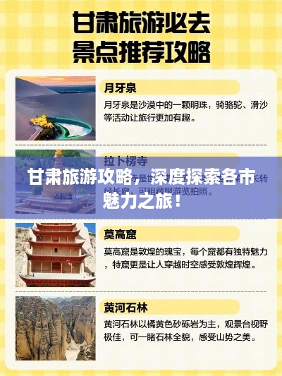 甘肅旅游攻略，深度探索各市魅力之旅！