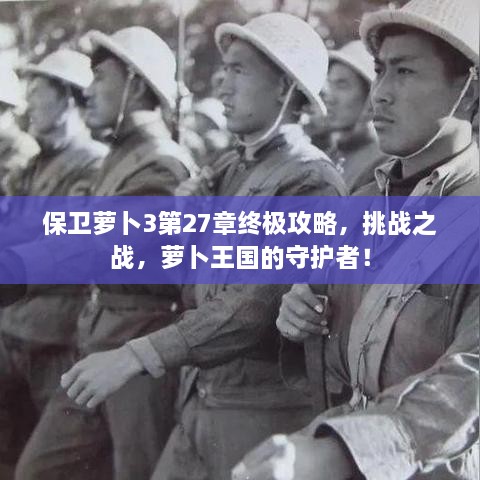 保衛(wèi)蘿卜3第27章終極攻略，挑戰(zhàn)之戰(zhàn)，蘿卜王國的守護(hù)者！