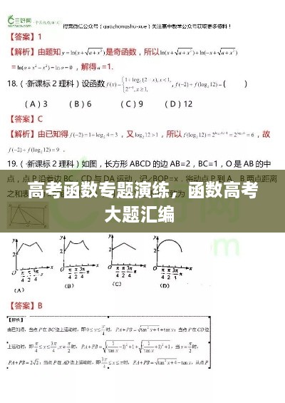 高考函數(shù)專題演練，函數(shù)高考大題匯編 